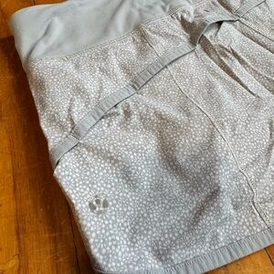 Lululemon Athletica Light Gray Shorts with Pattern